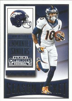 Emmanuel Sanders Denver Broncos 2015 Panini Contenders NFL #91